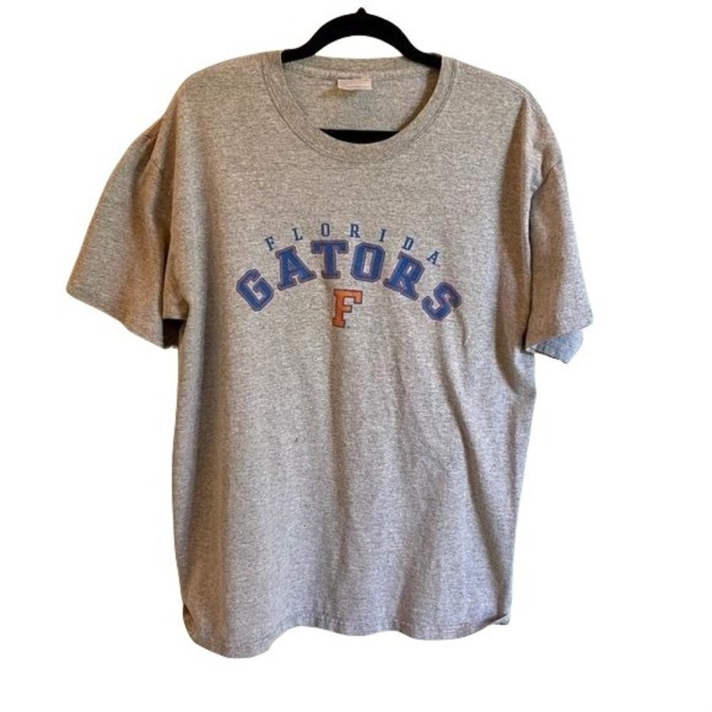 University of Florida Gators Grey Hanes Tee Shirt Large
